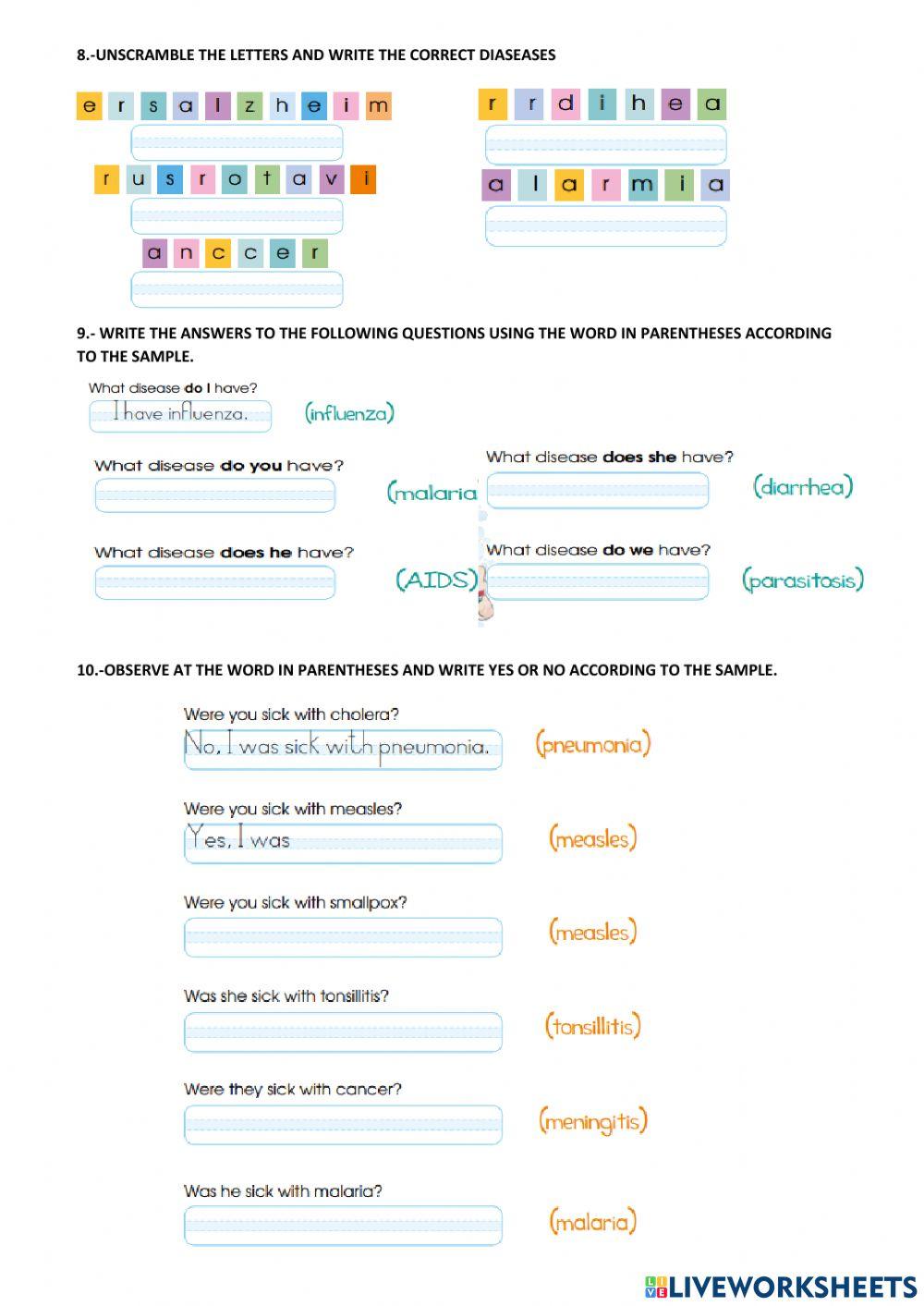Repaso para el aporte del 1º parcial 5º grado