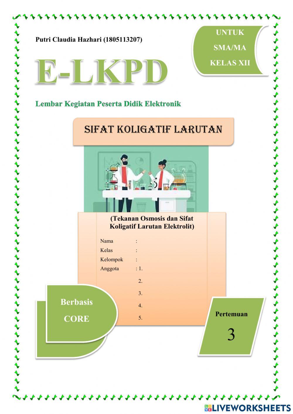 Sifat Koligatif Larutan