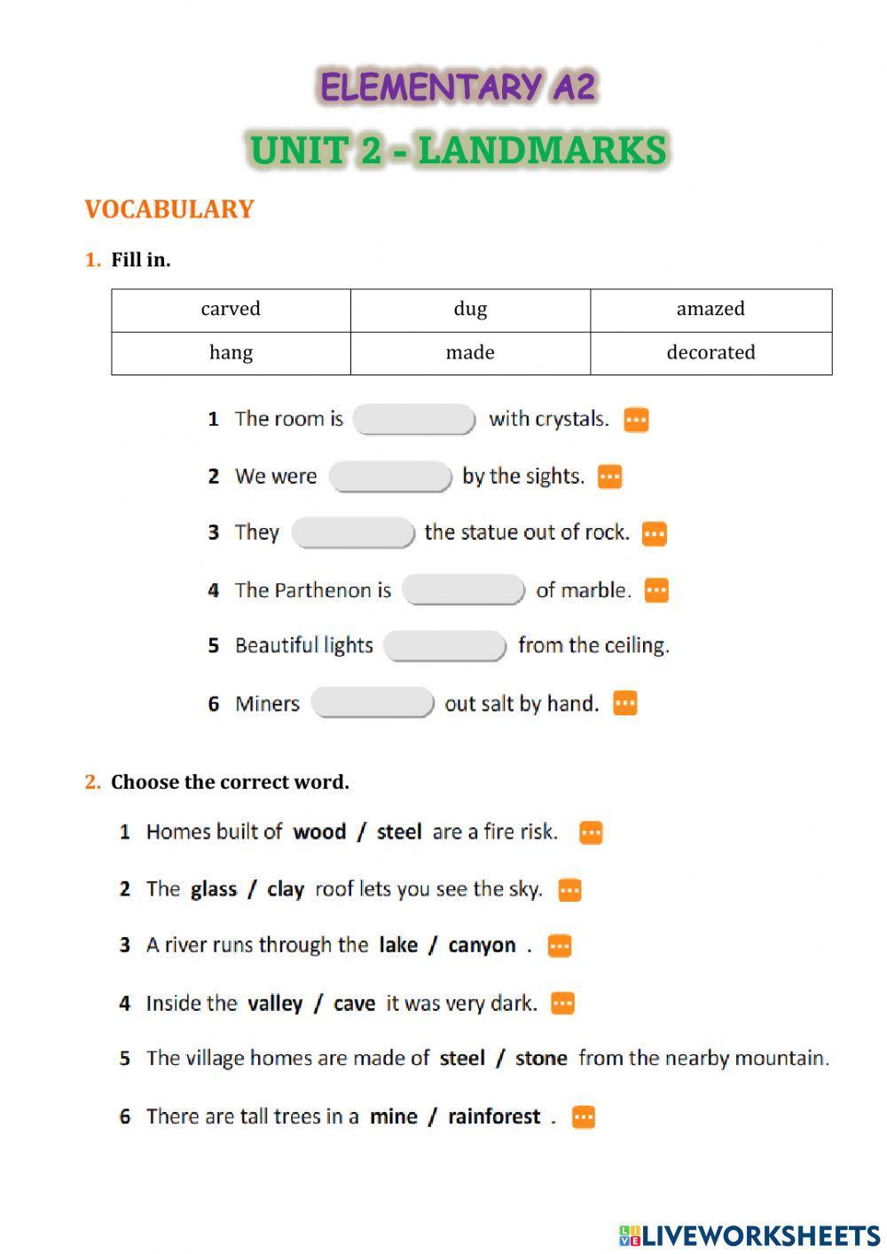 Passive Voice and Landmarks