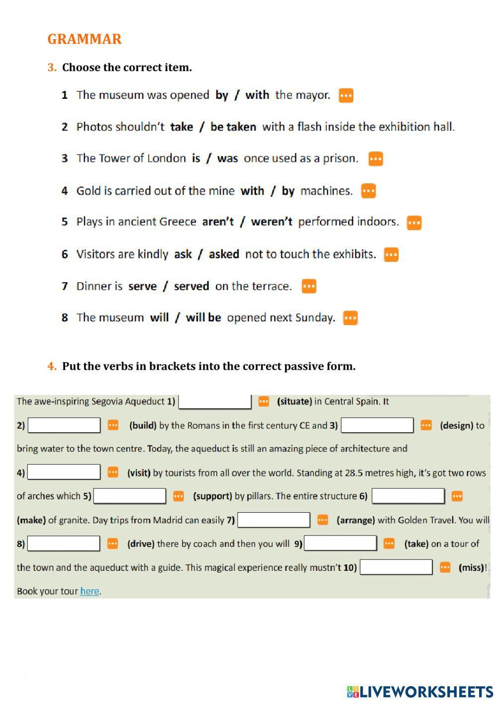 Passive Voice and Landmarks