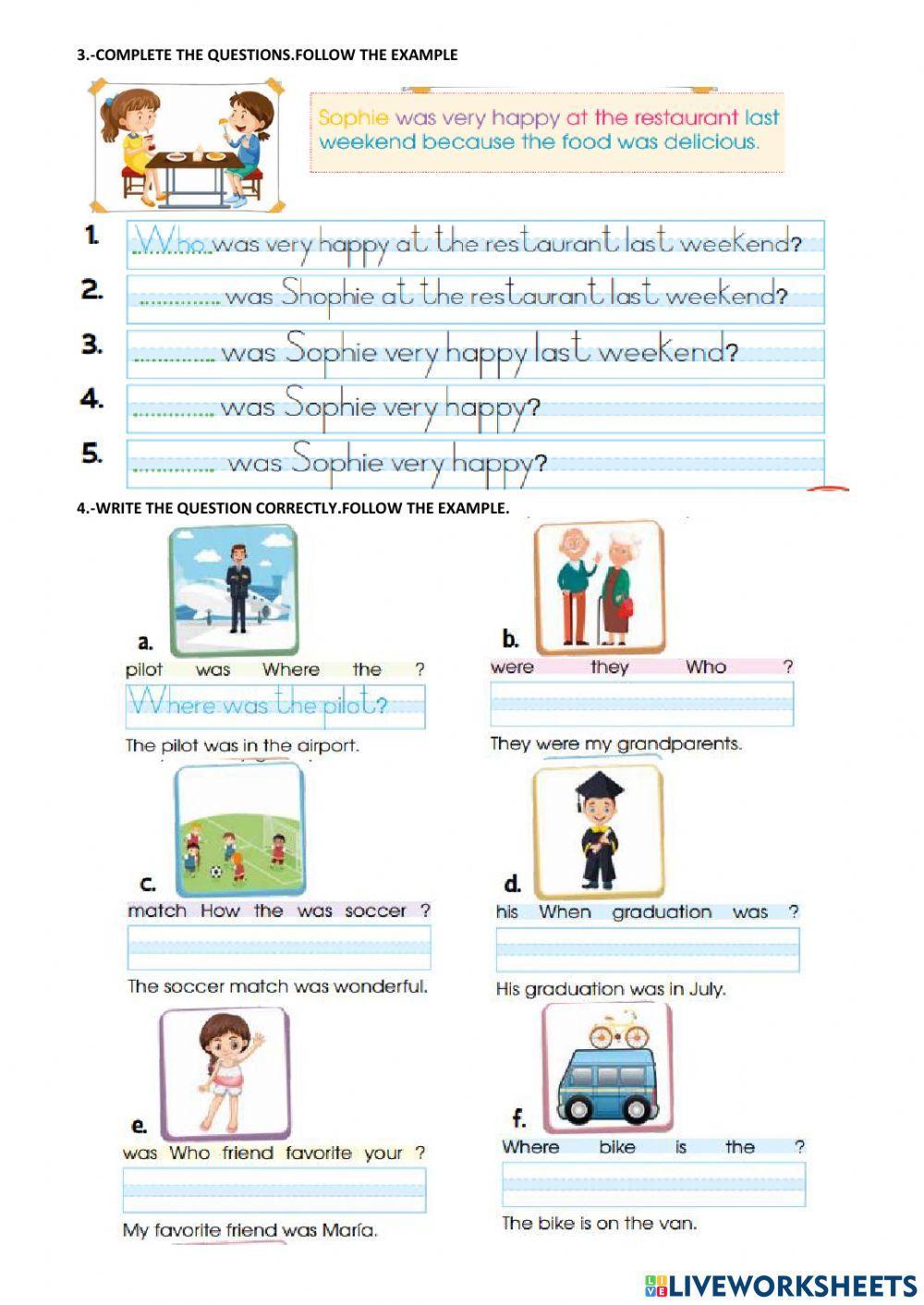 Repaso para el aporte de inglés 6to