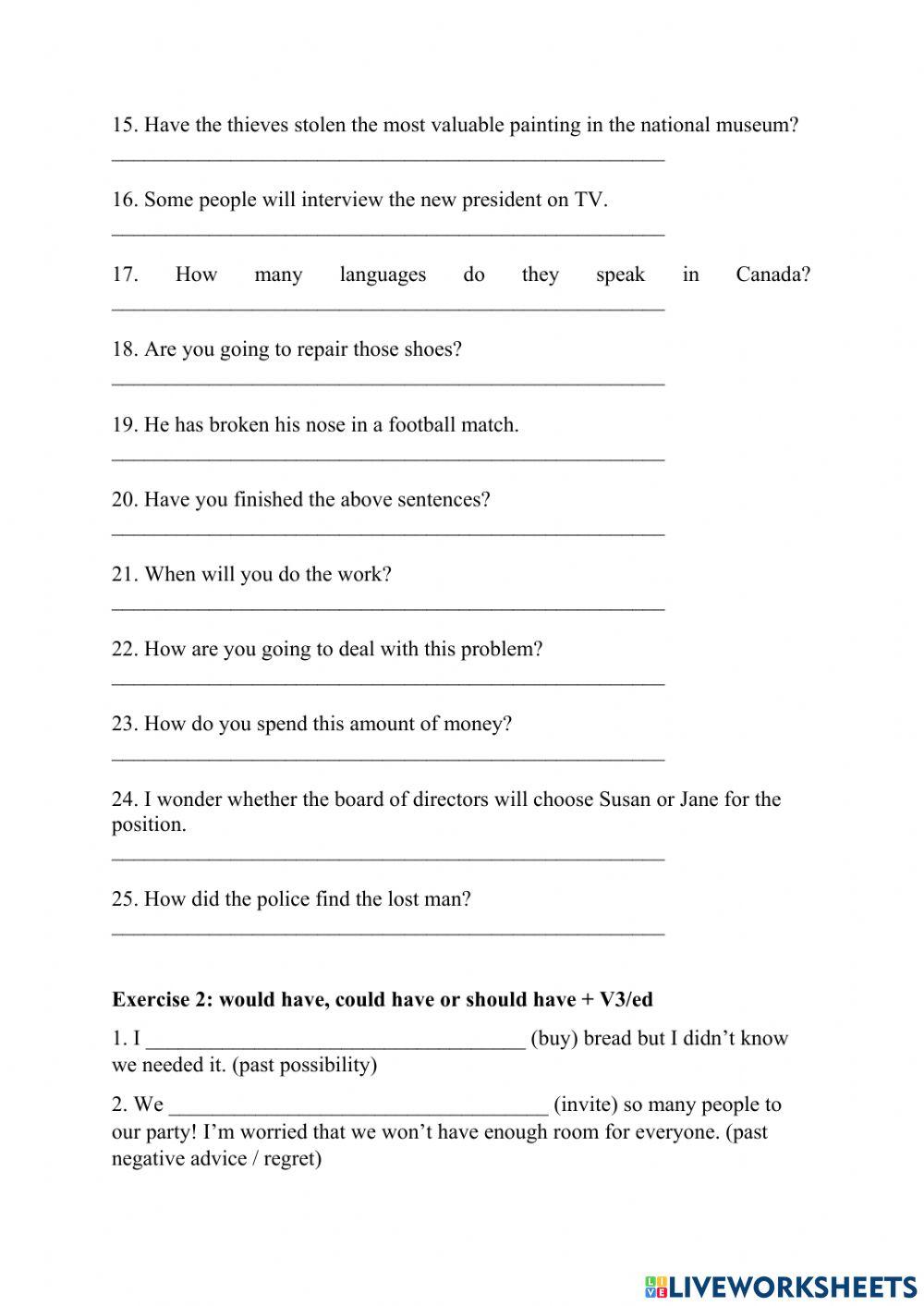 Mini test grammar up