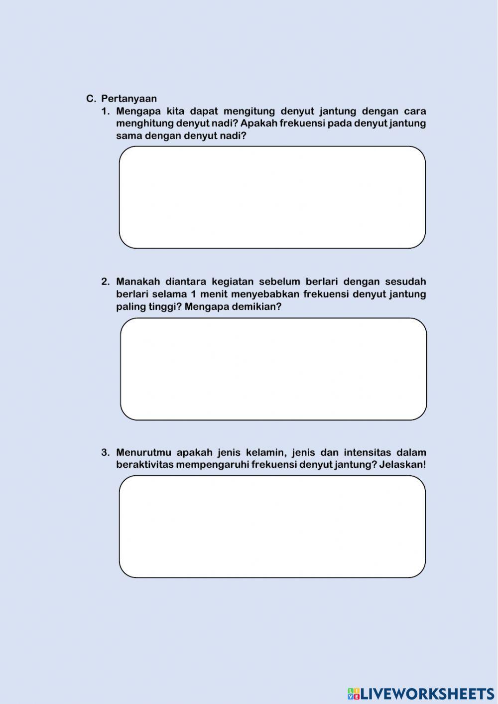 LKPD Frekuensi Denyut Jantung