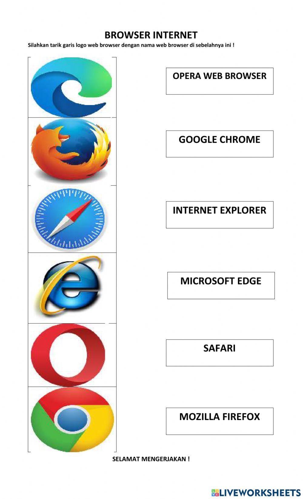 LKPD Informatika kelas 9 Bab Browser Internet