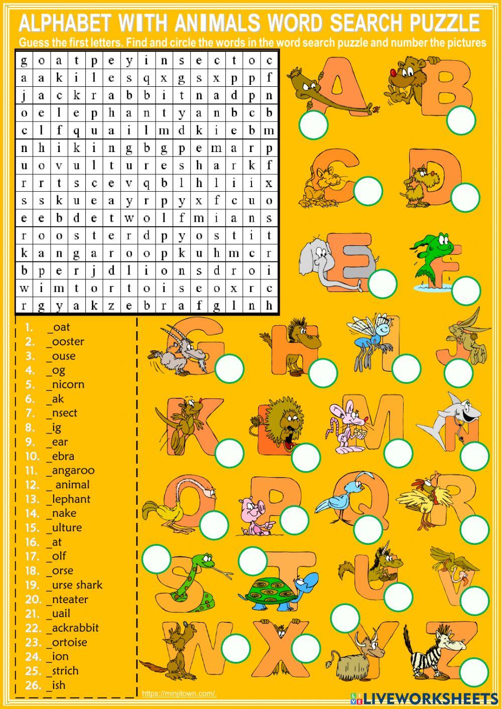 The English Alphabet interactive activity | Live Worksheets