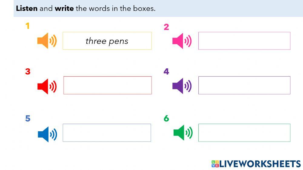 L9 - A44 - Things, Plural, Listening and Writing