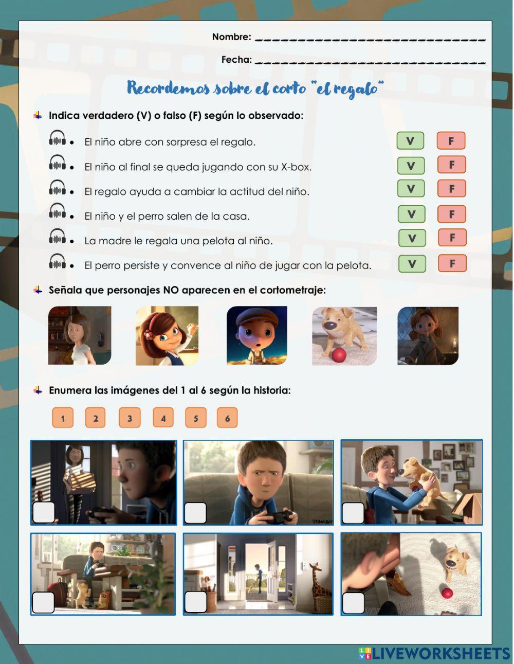 Comprensión lectora: el regalo