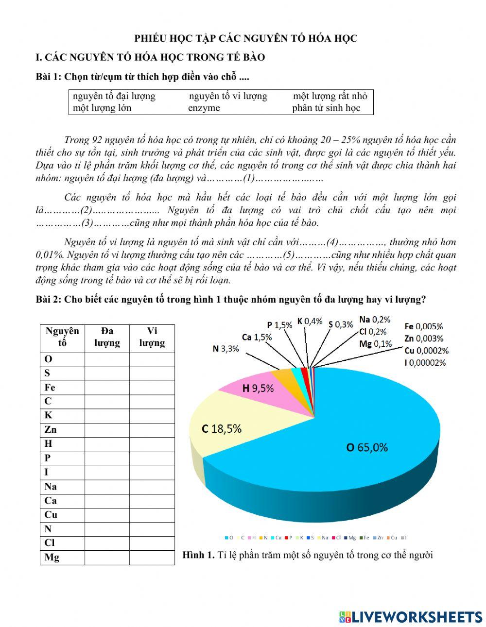 Các nguyên tố hóa học
