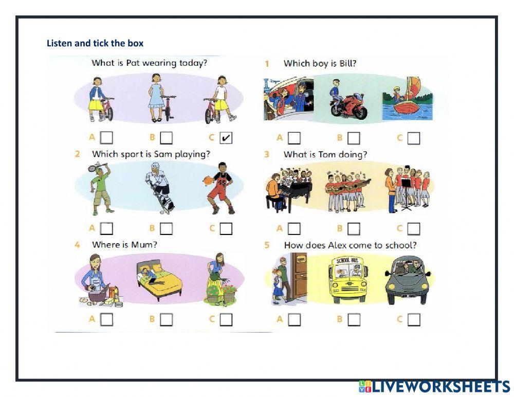 Listening Comprehension: Intermediate