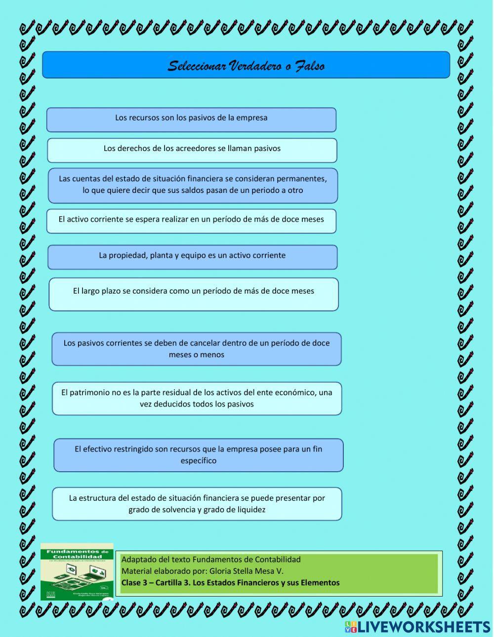 Clase 3 - Clasificación de las cuentas del estado situación financiera