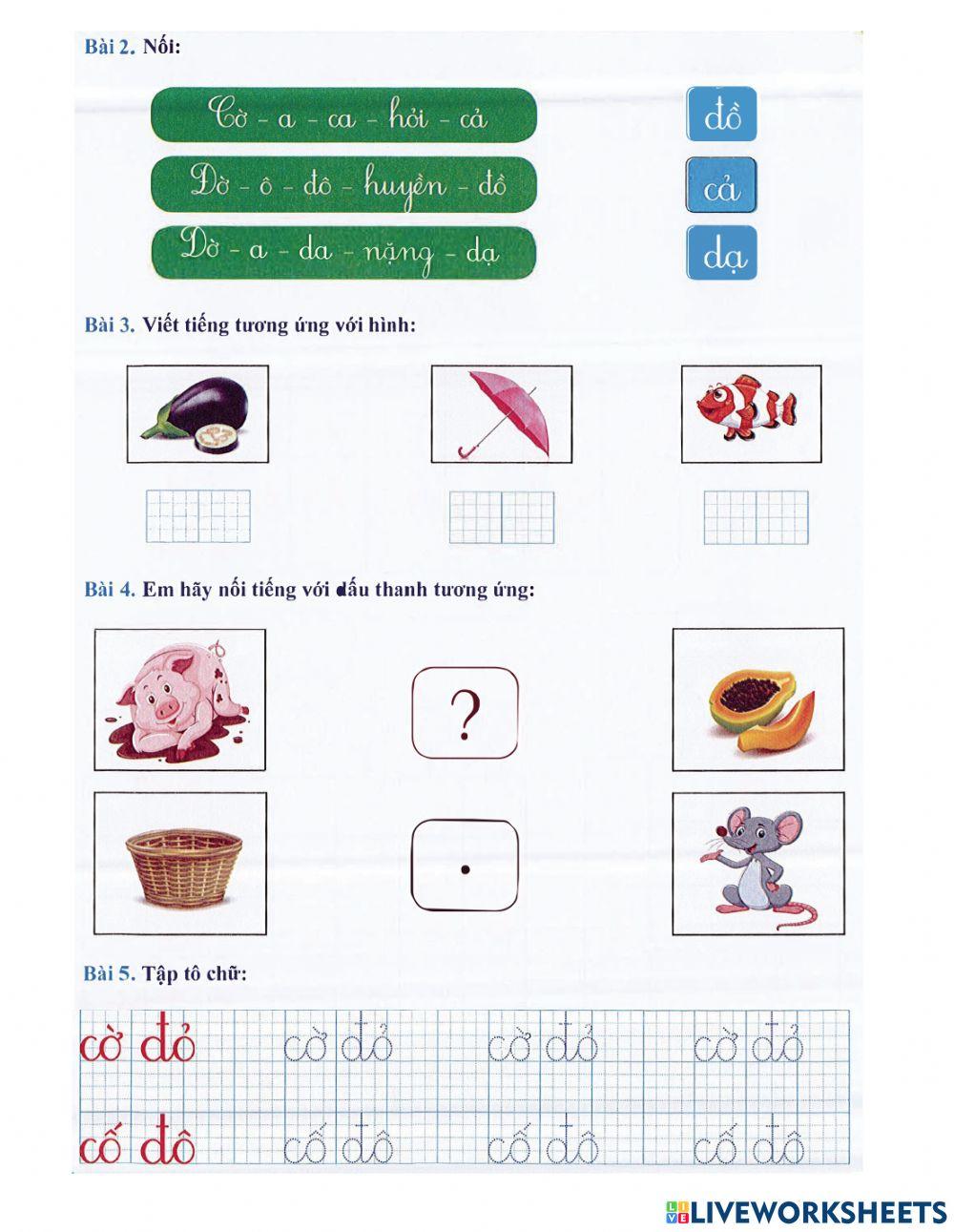 Tiếng Việt 1 - Tuần 2