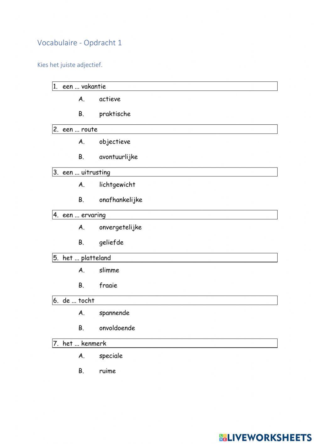 NIA - H2 extra oefeningen