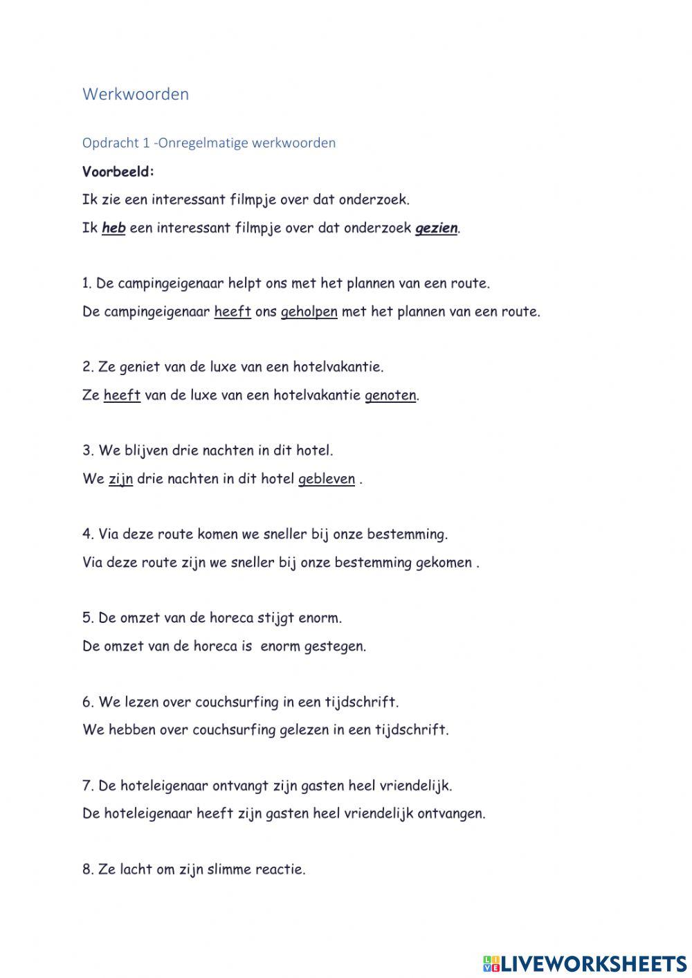 NIA - H2 extra oefeningen