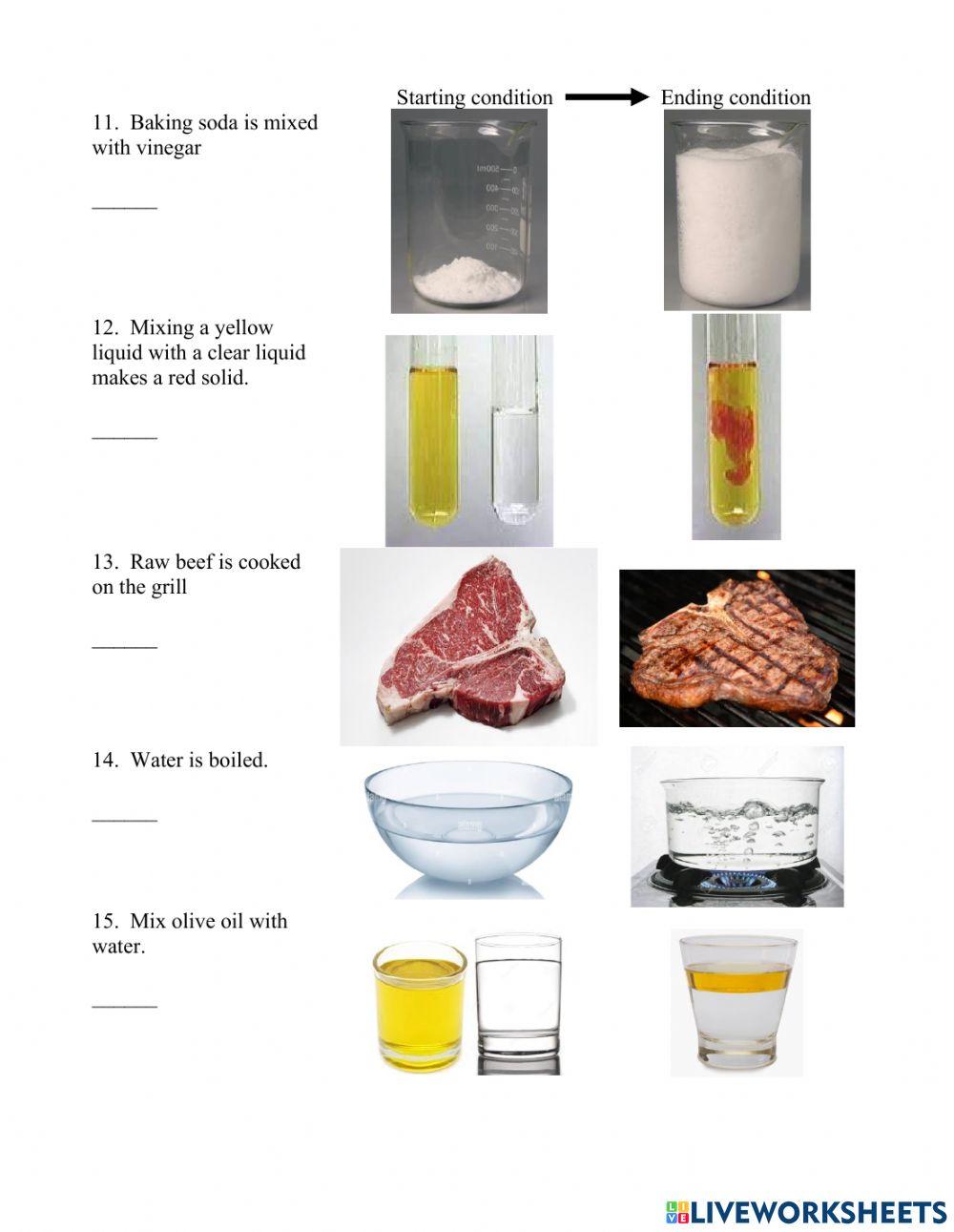 Physical & Chemical Changes