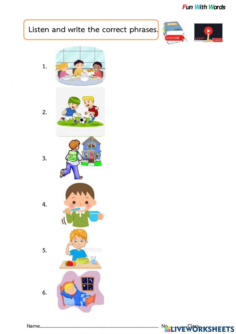 Listening Routines Word