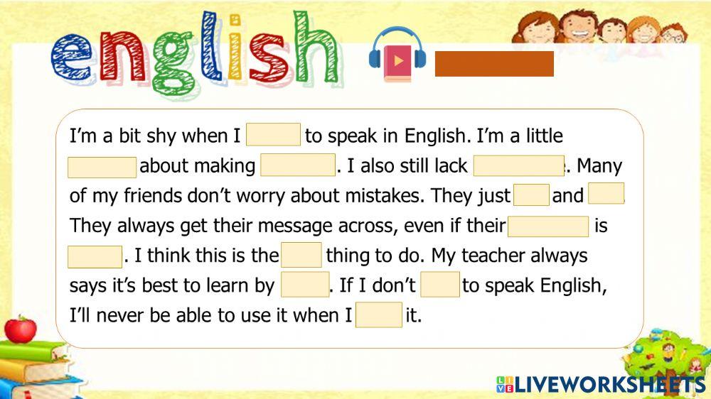 English online exercise for 8 Live Worksheets
