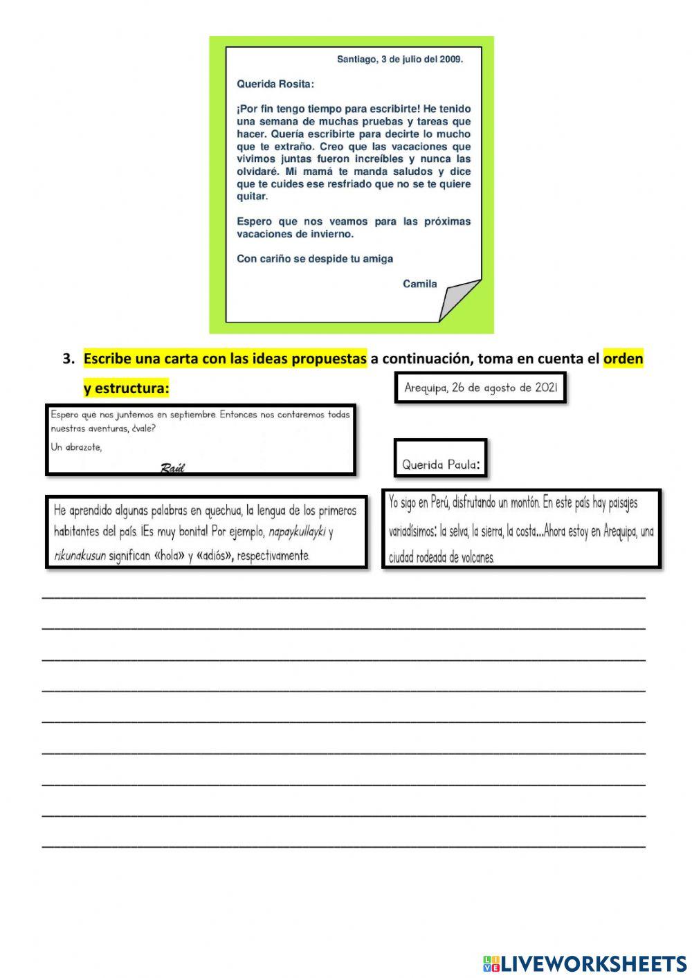 A.C. Escribe una carta