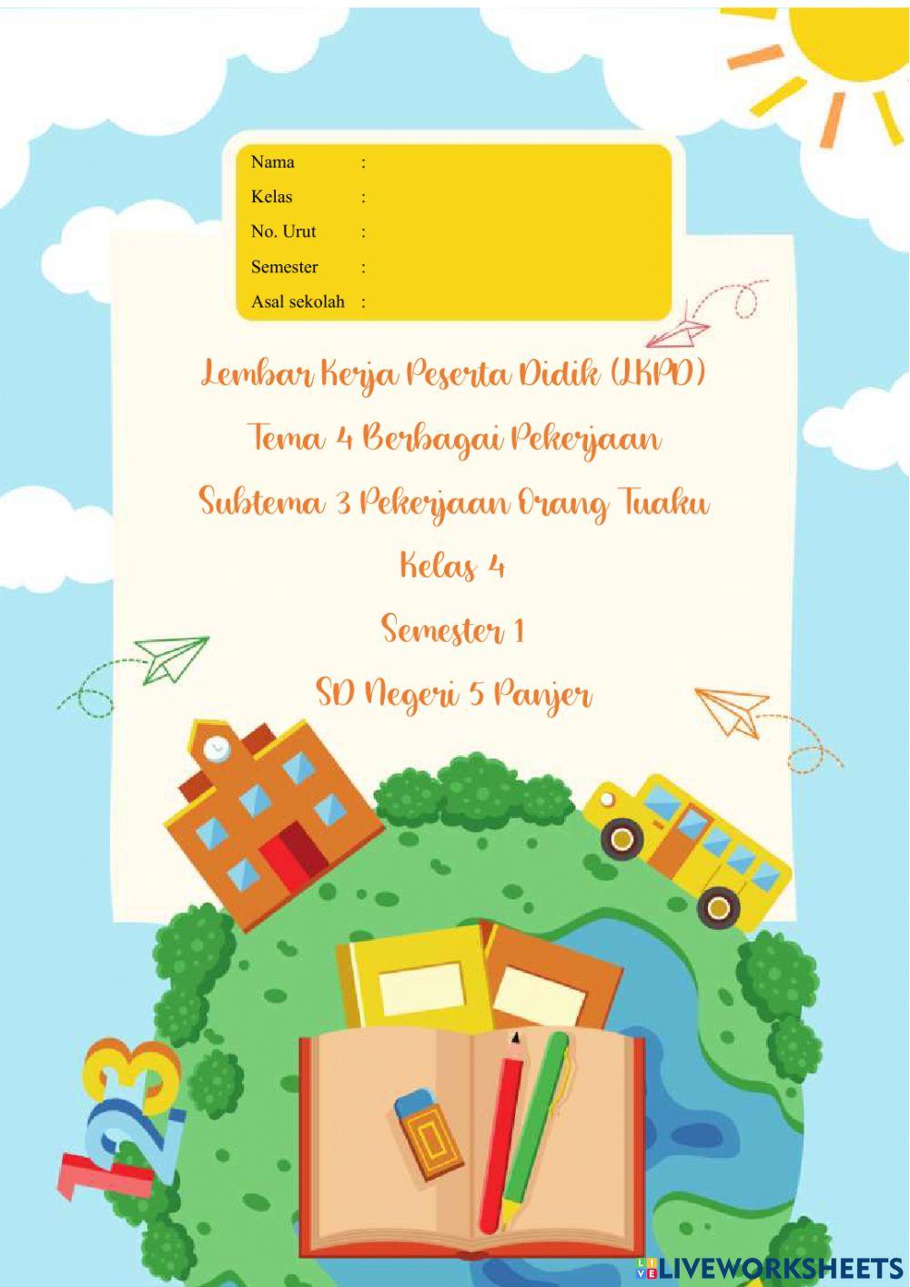 LKPD Pembelajaran IPS (Tema Berbagai Pekerjaan)