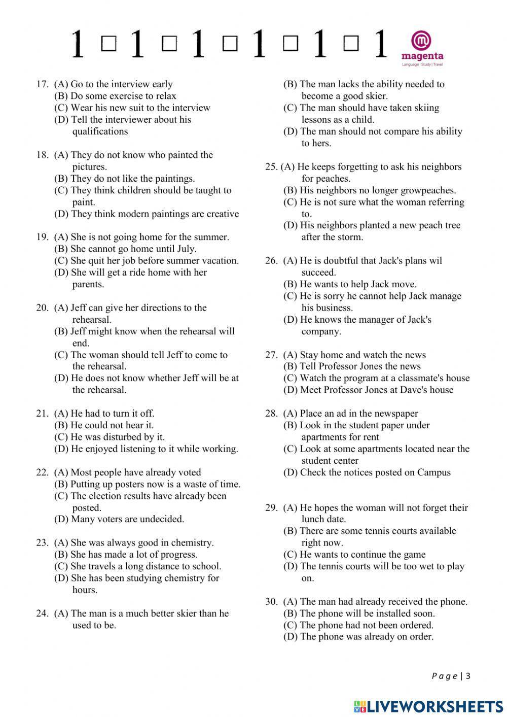 TOEFL Prediction v1.0.722 Listening