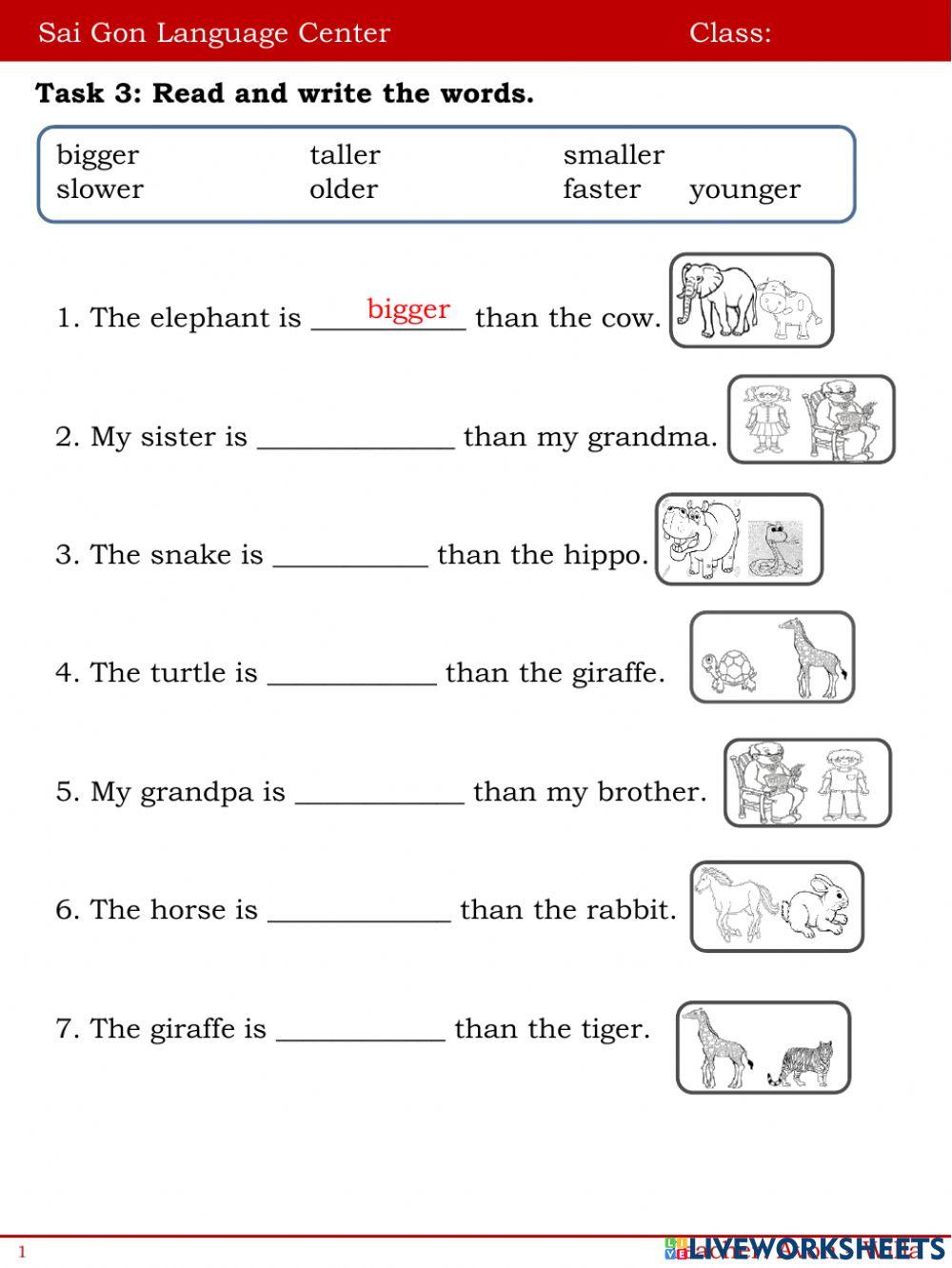 Look at the animals!