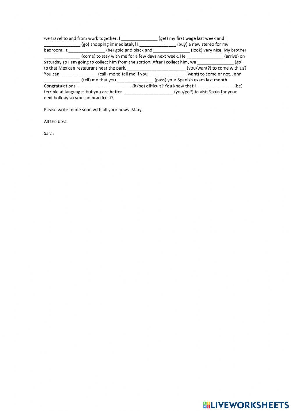 Review Present Simple, Continuous, Past Simple