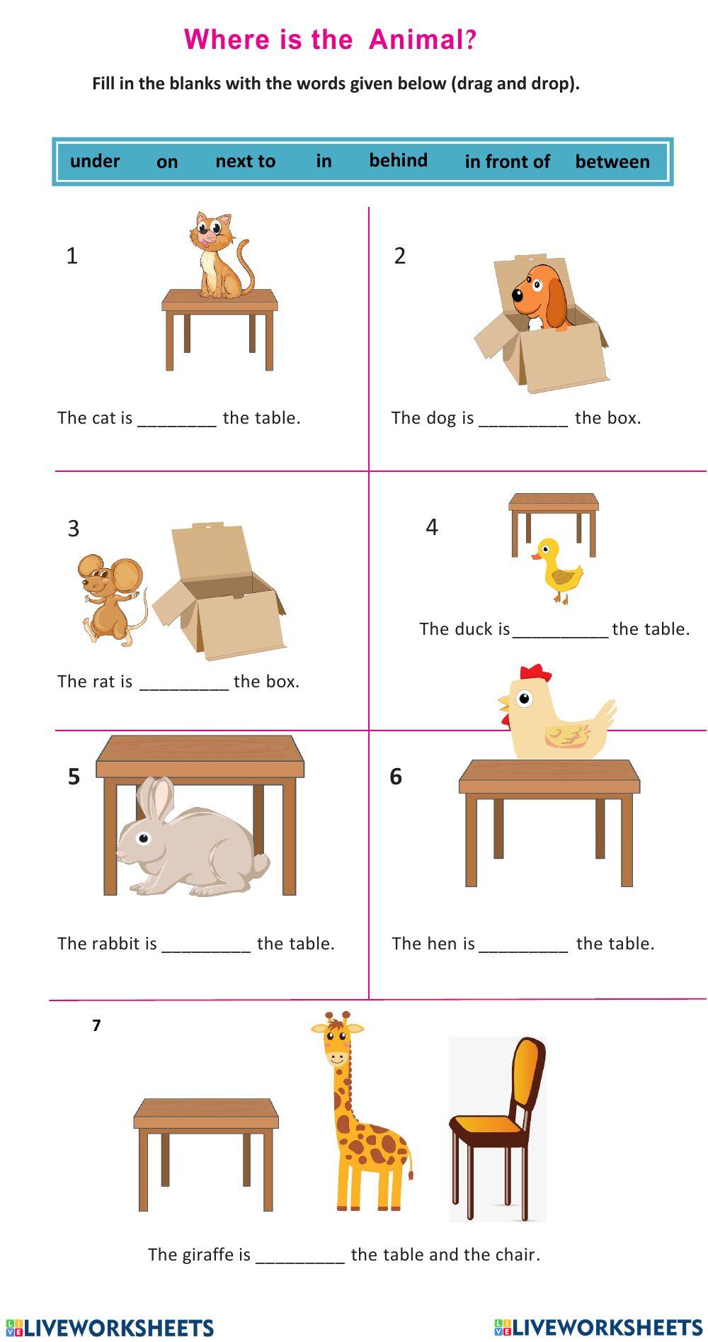 Preposition of place