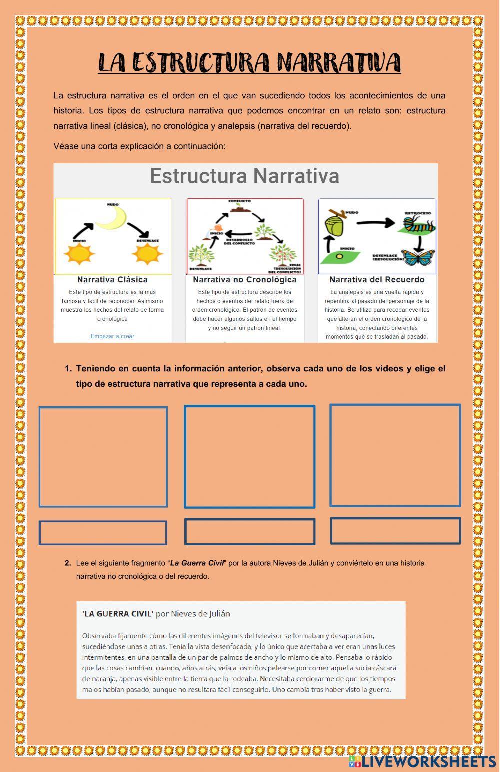 La estructura narrativa