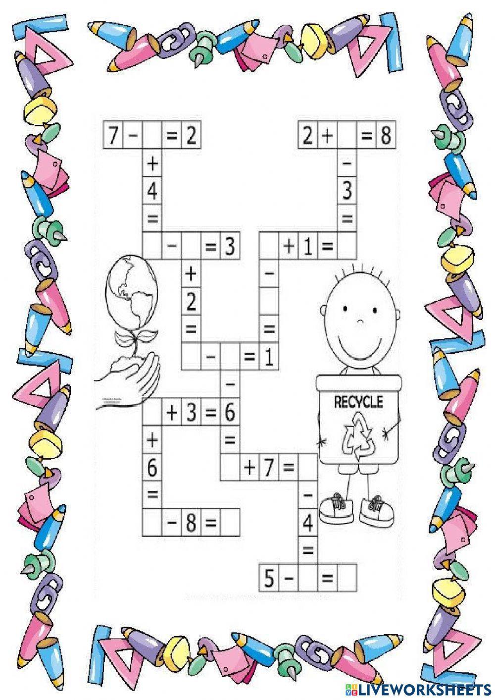Crucigramas sumas y restas-16