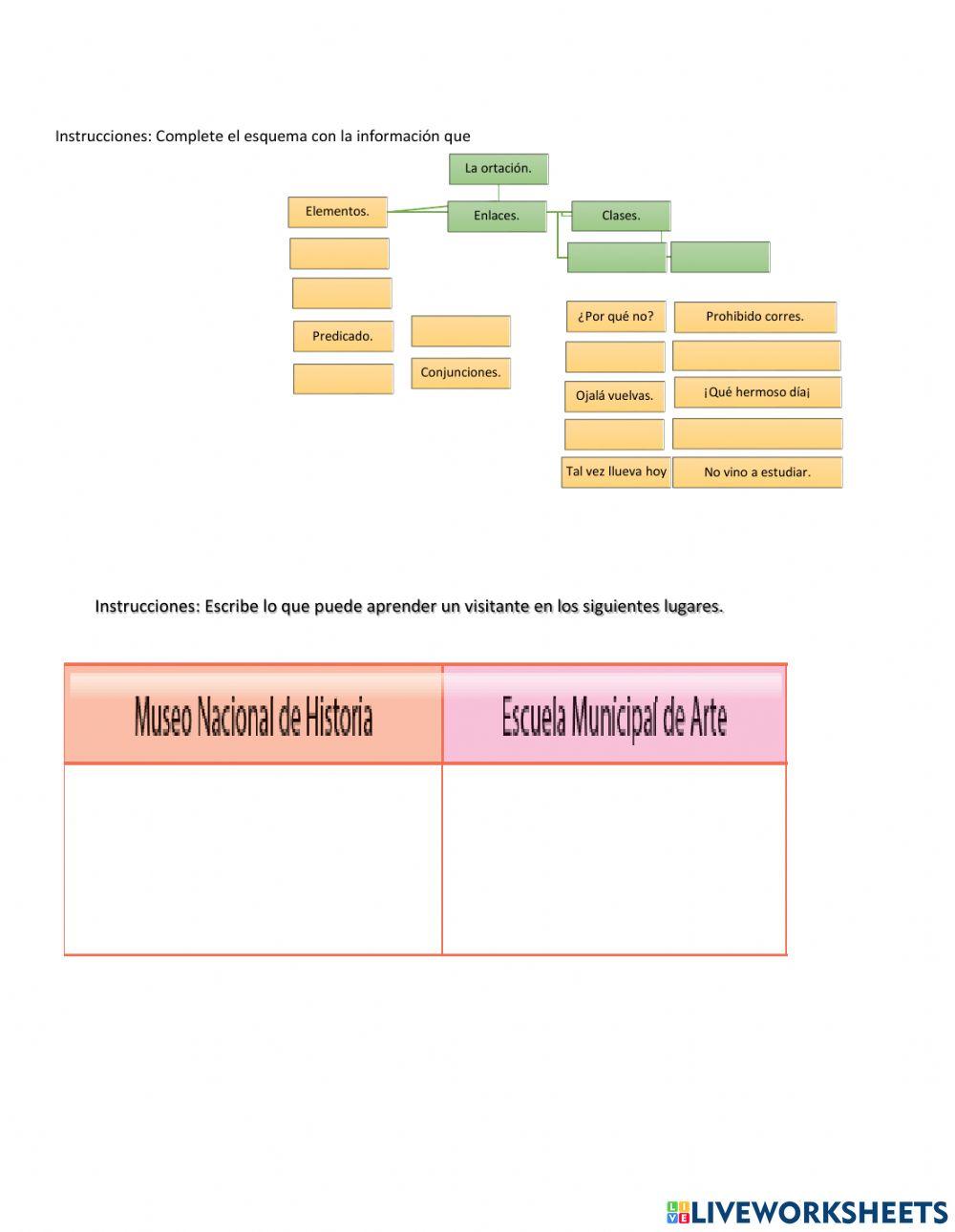 Evaluación lenguaje.