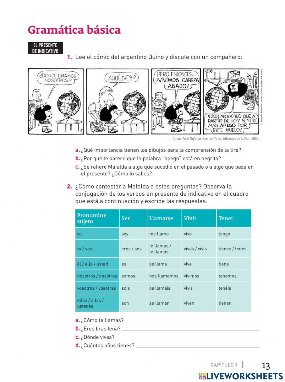Presente de indicativo