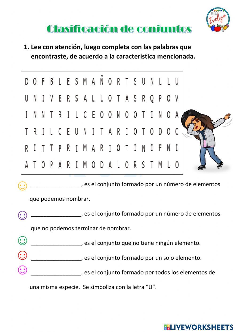 Clases de conjuntos Clases de conjuntos