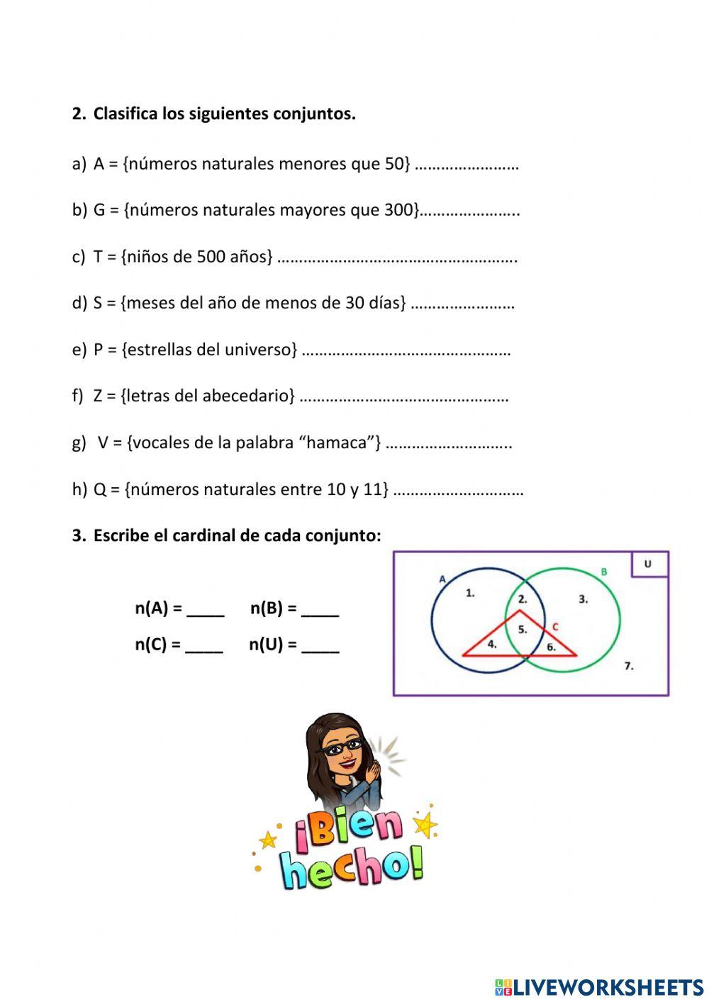 Clases de conjuntos Clases de conjuntos
