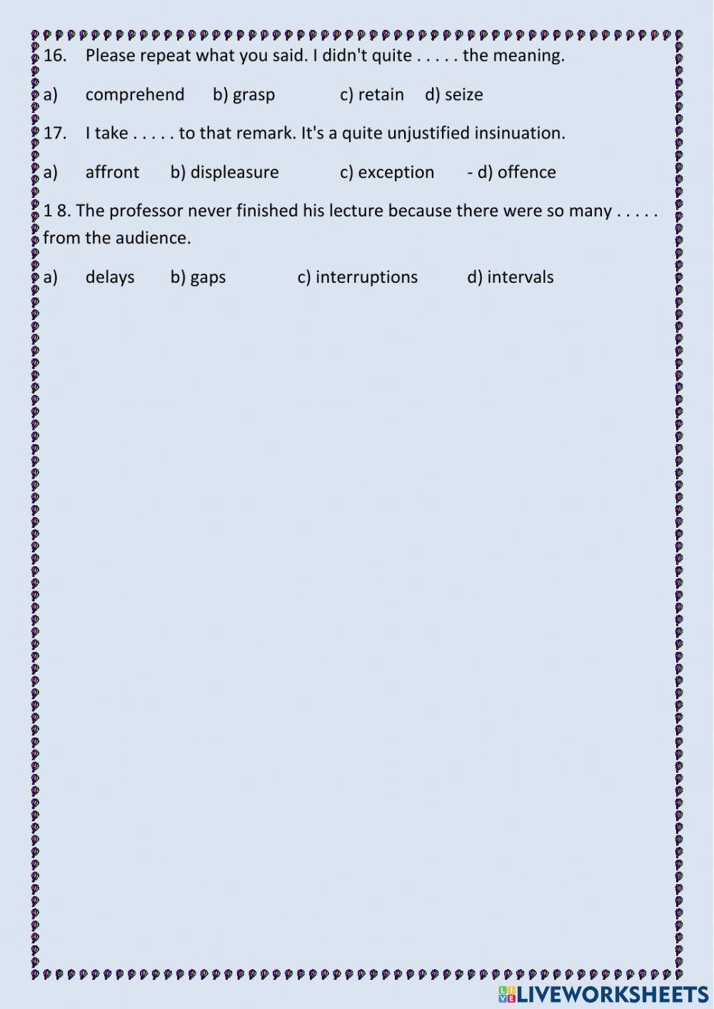 Education. Lectures.