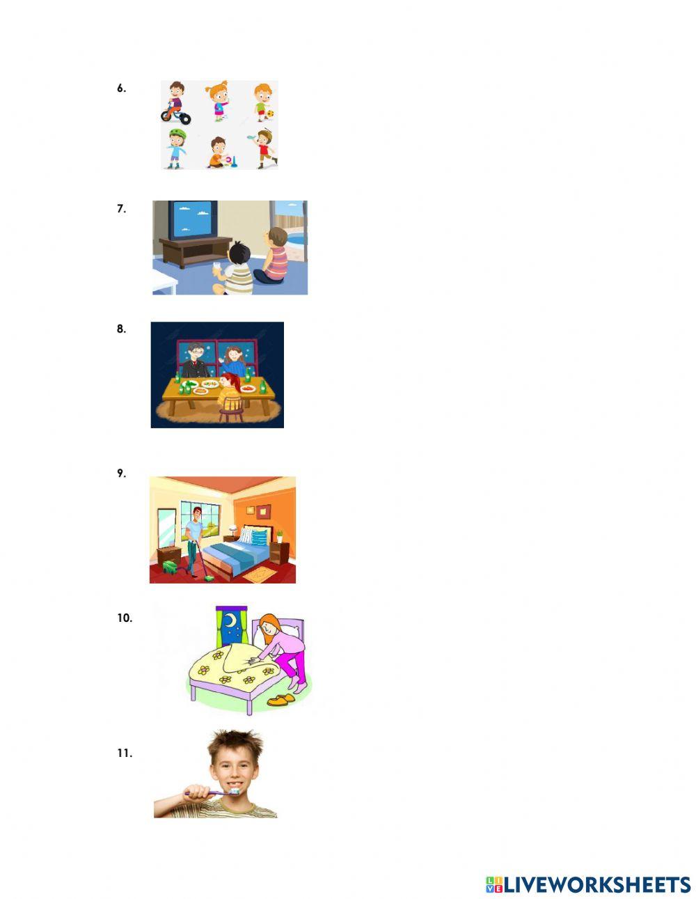 Tagesablauf-Schreiben