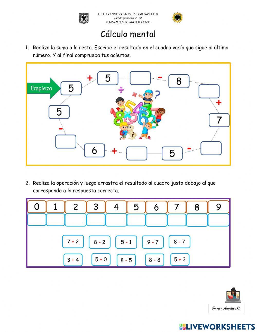 Cálculo mental - situaciones