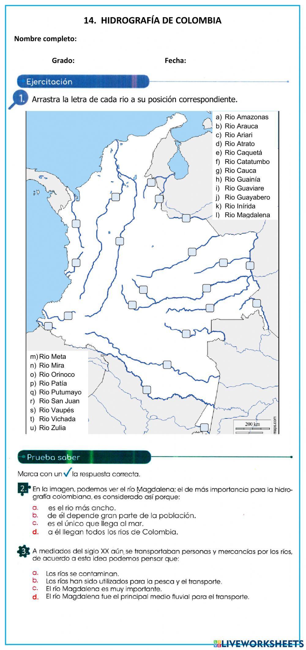14. hidrografía en colombia