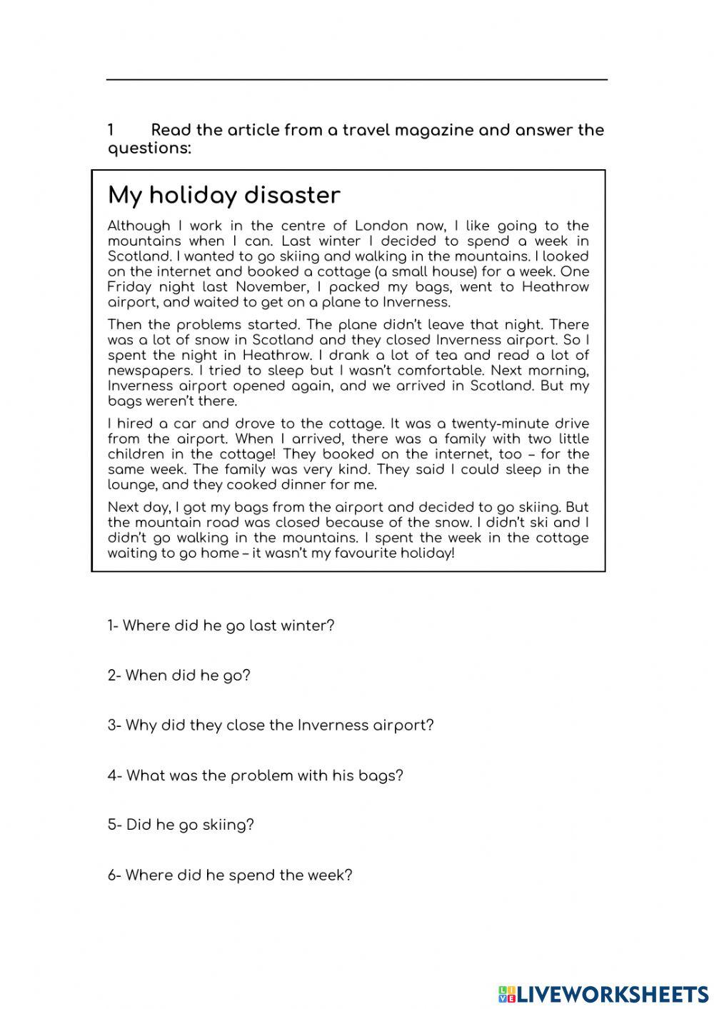 CBRE Chile- Pre-Intermediate Level- Test 1