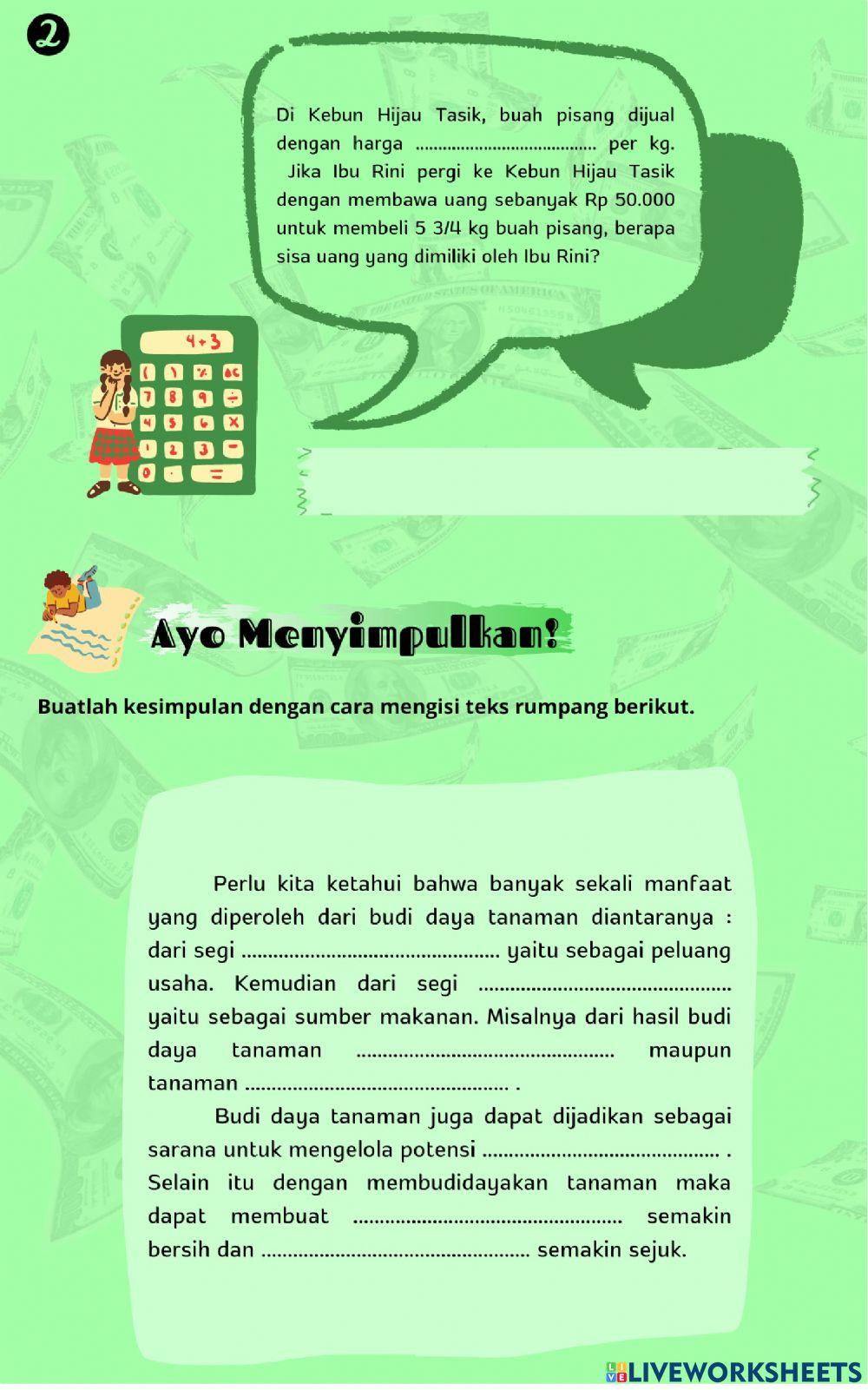 E-LKPD Budi Daya Tanaman Kelas IV Pembelajaran 2