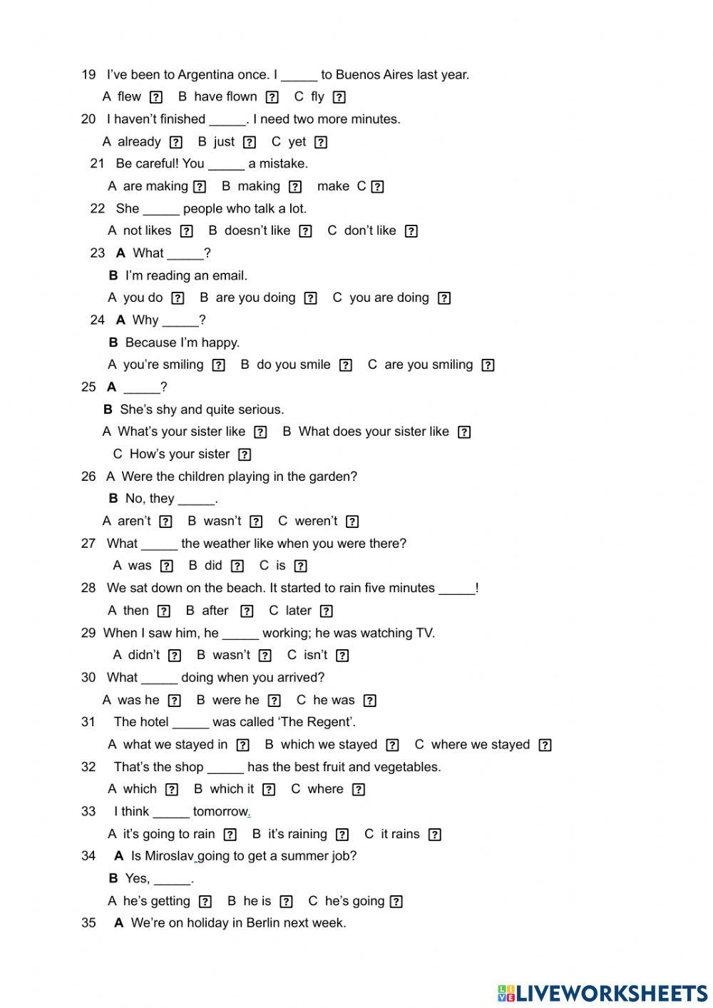 English file units 1-4