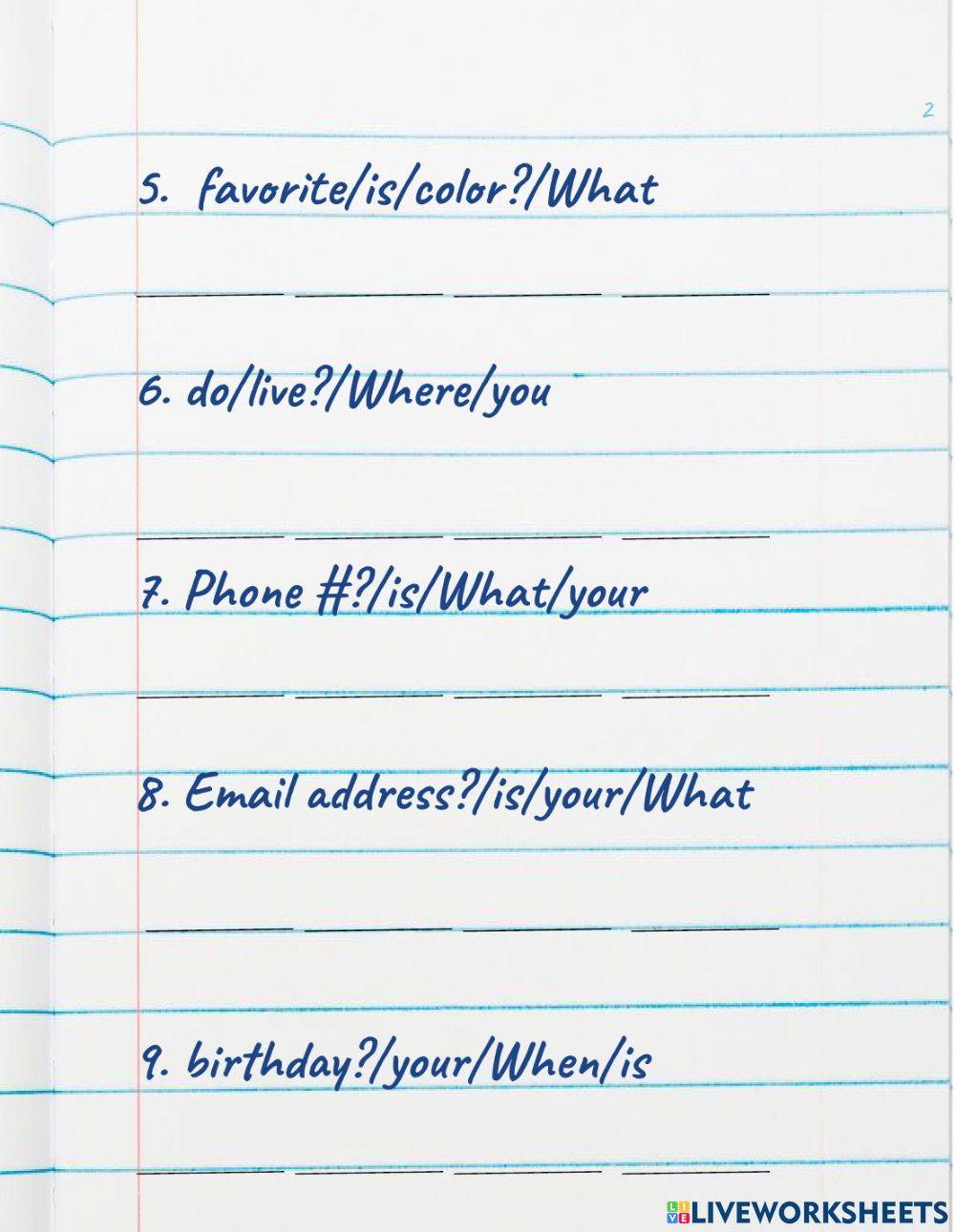 Personal Information