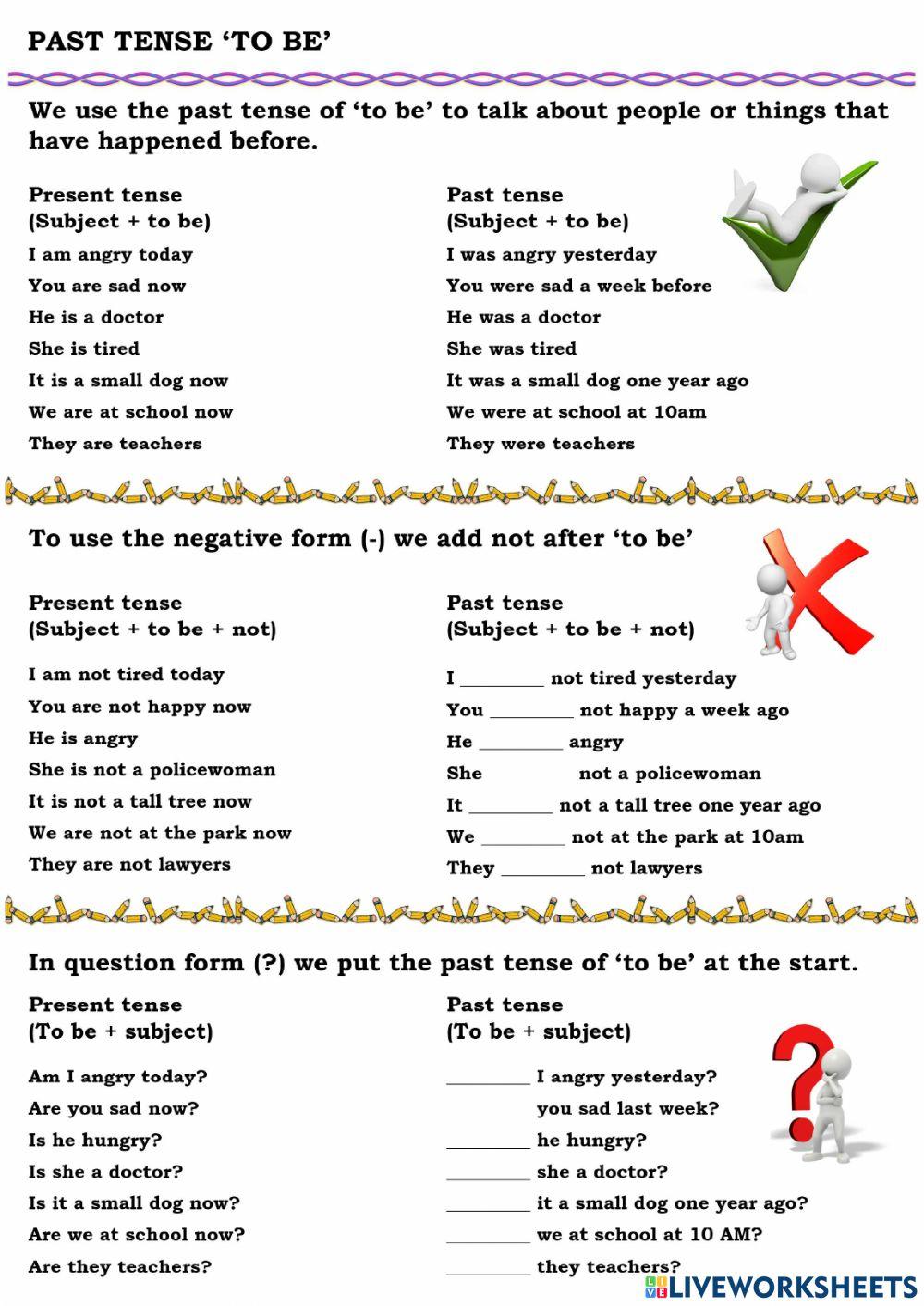 Past Simple Tense (To be)