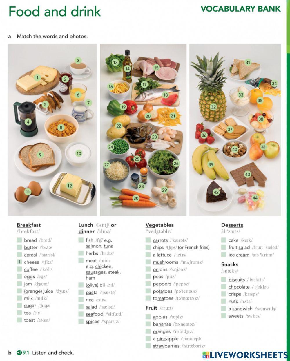 Foods and Drinks Foods and Drinks