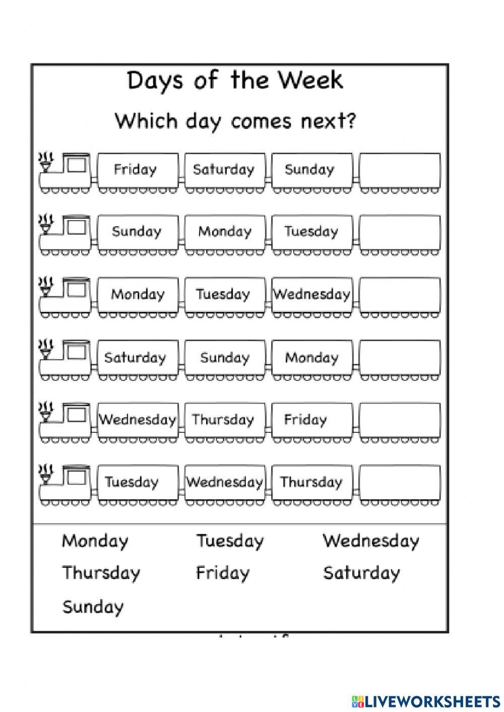 Days of the week