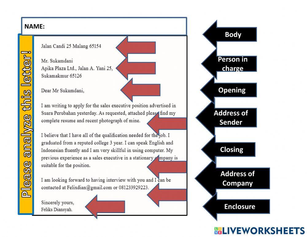 Job Application Letter