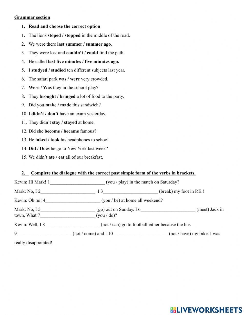 3rd Intermediate Teens Final Exam