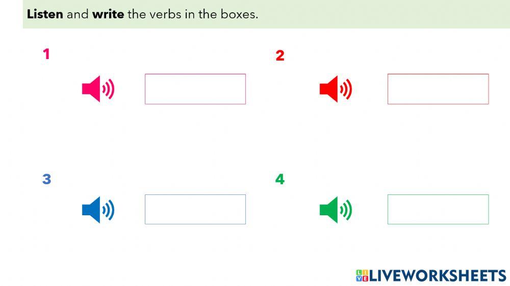 L9 - A4 - Verbs, Listening