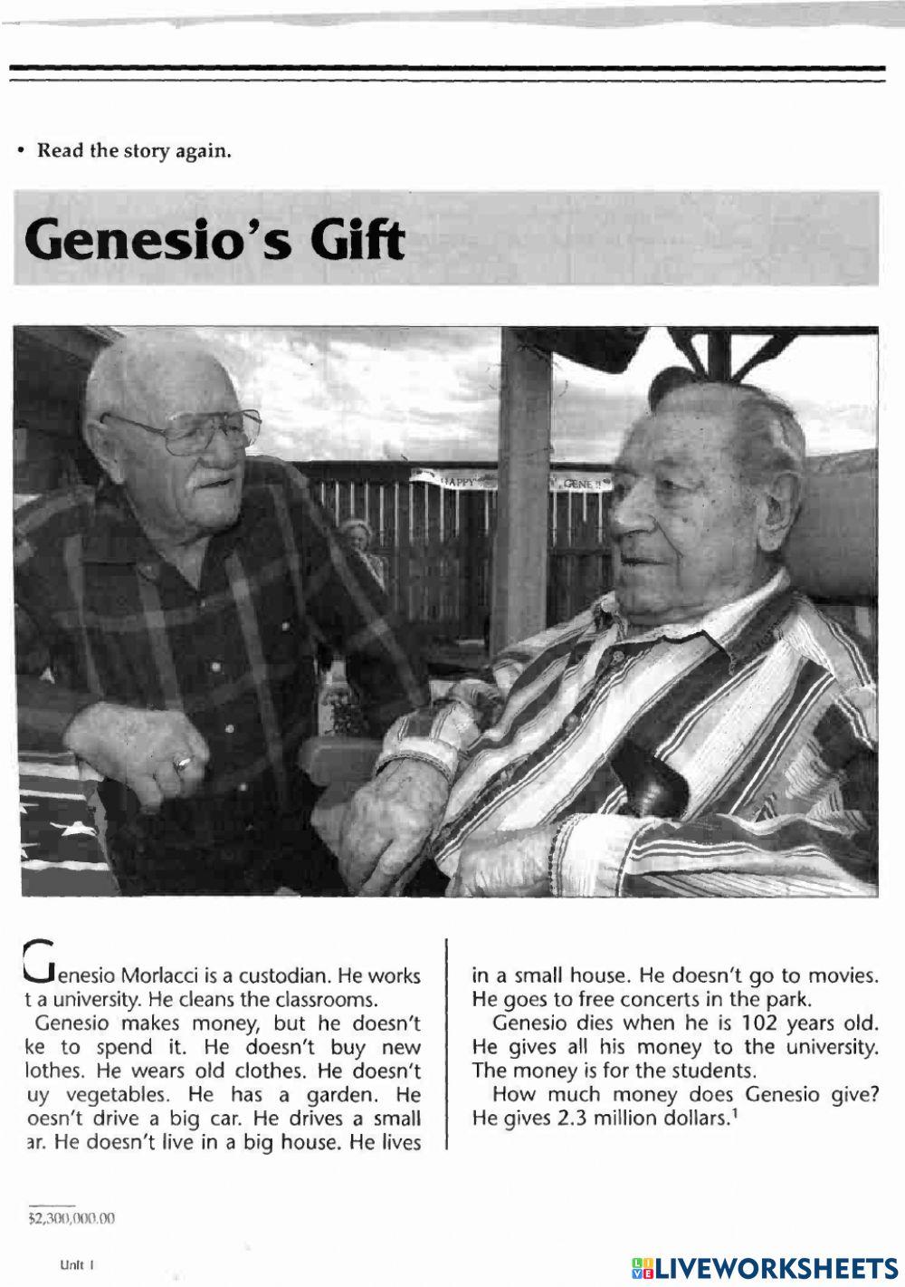 Genesio's Gift