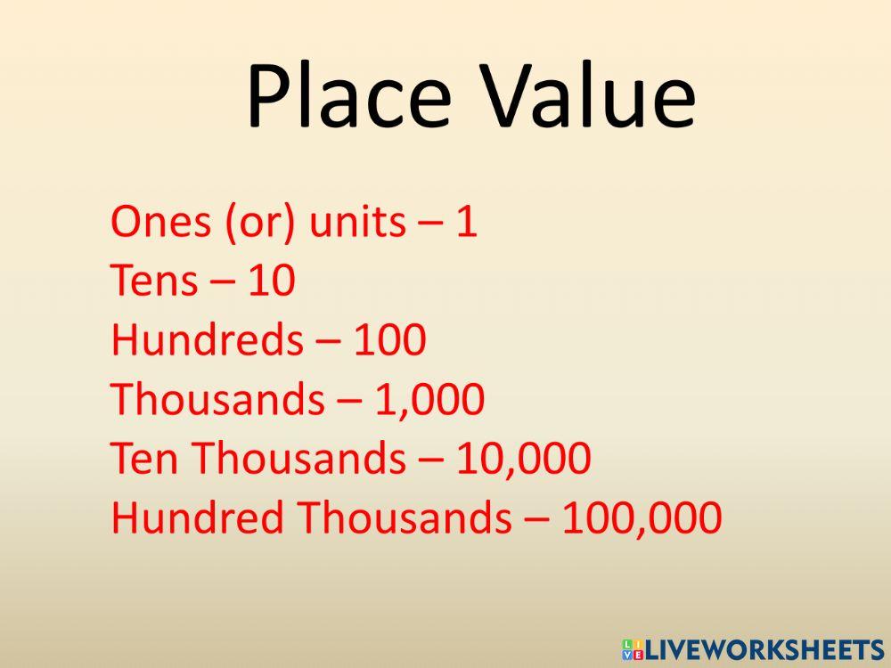 adding with place value