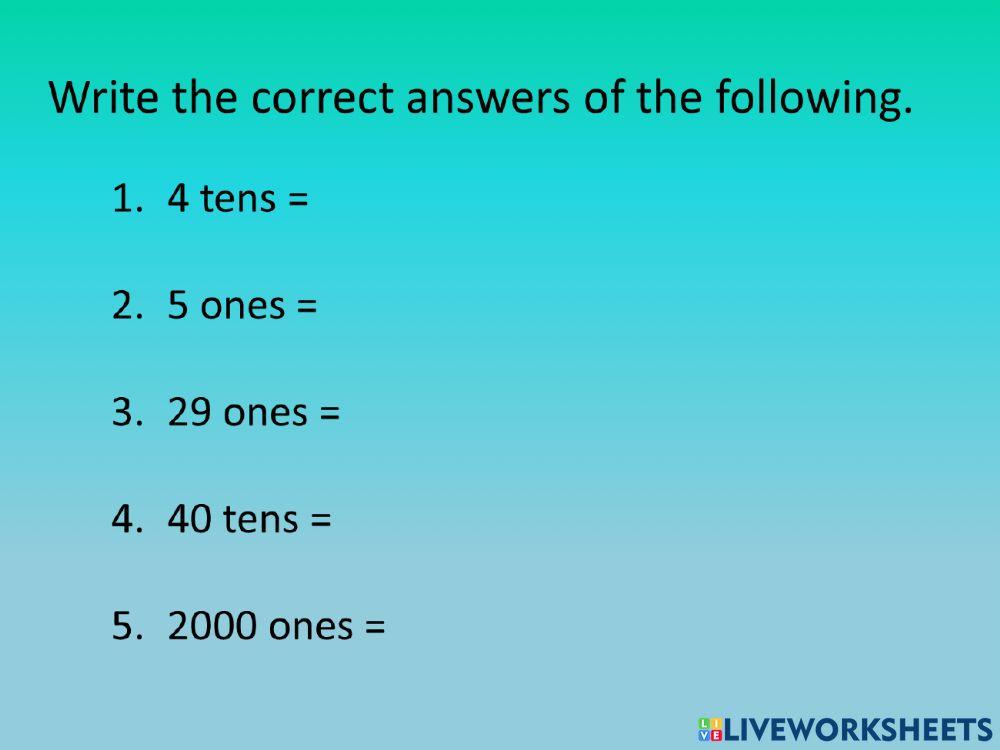Adding with place value exercise online exercise for live worksheets
