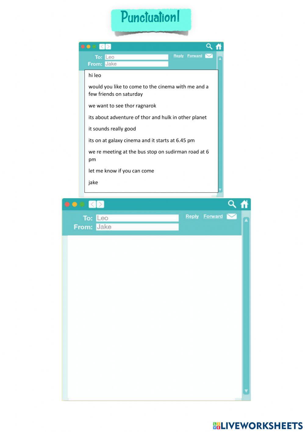 Punctuation Practice